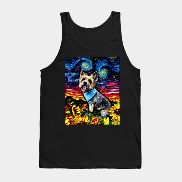 Silky Terrier Night Tank Top by sagittariusgallery